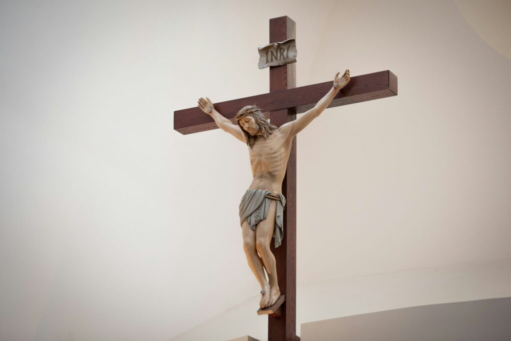 crucifix in Catholic church